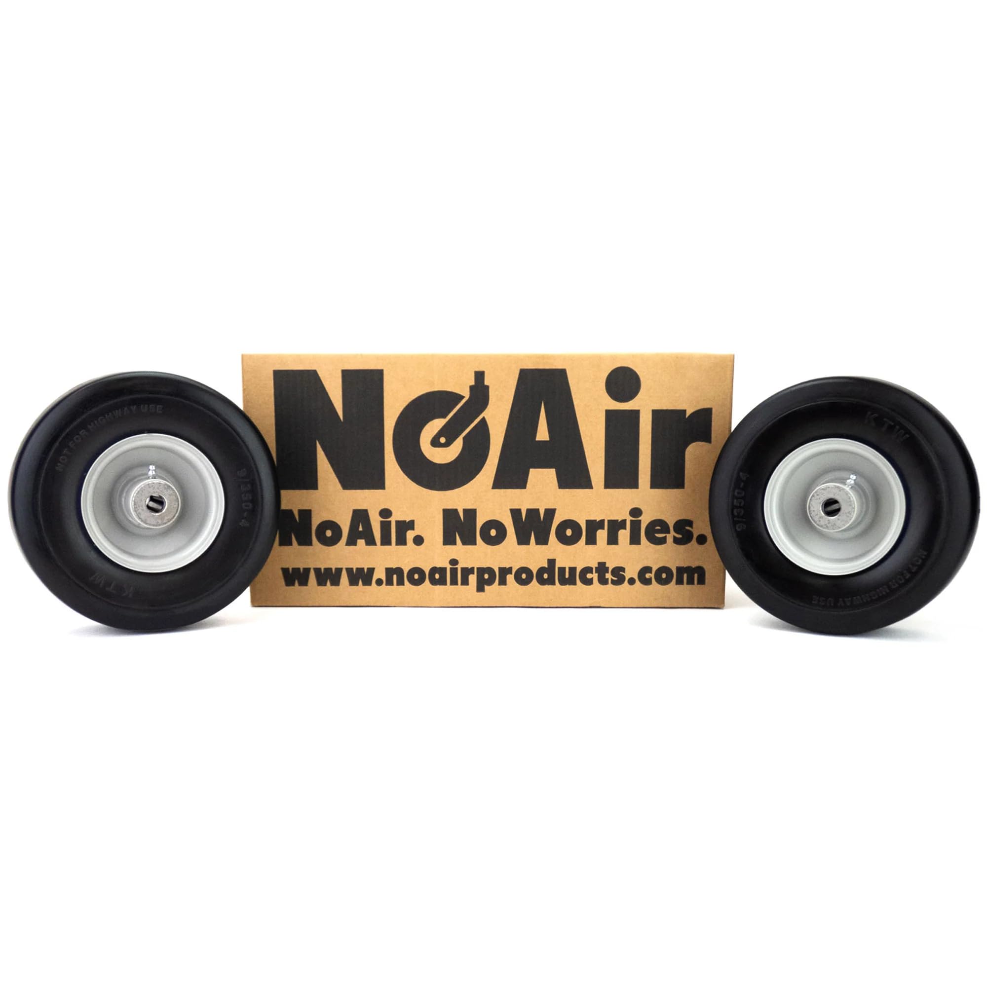 Amazon.com: NoAir® (2 Flat Free Tire Assemblies 9x3.50-4
